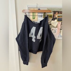 Brandy Melville Off Shoulder “44” Sweatshirt